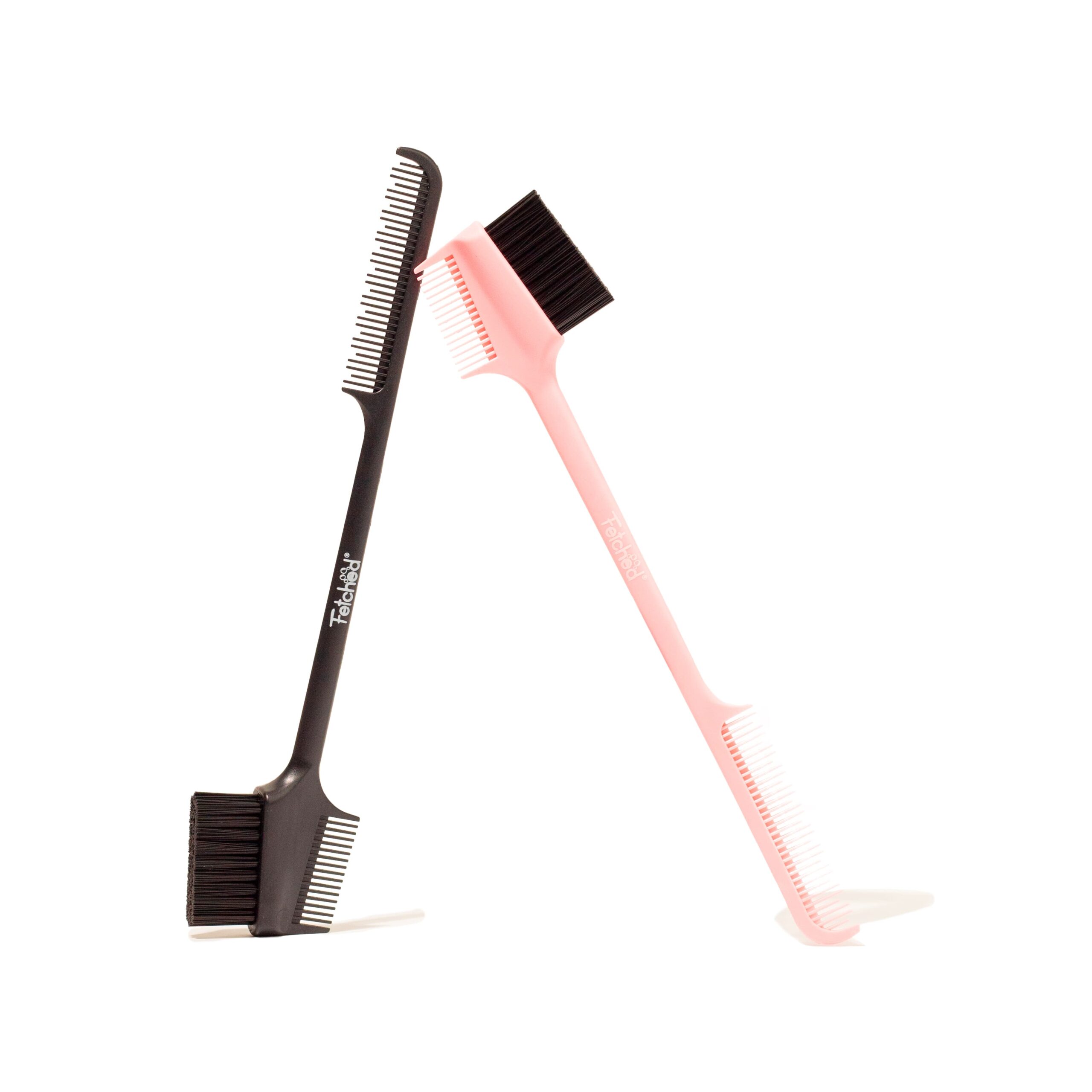 Black and Pink Dog Face Brush Wands