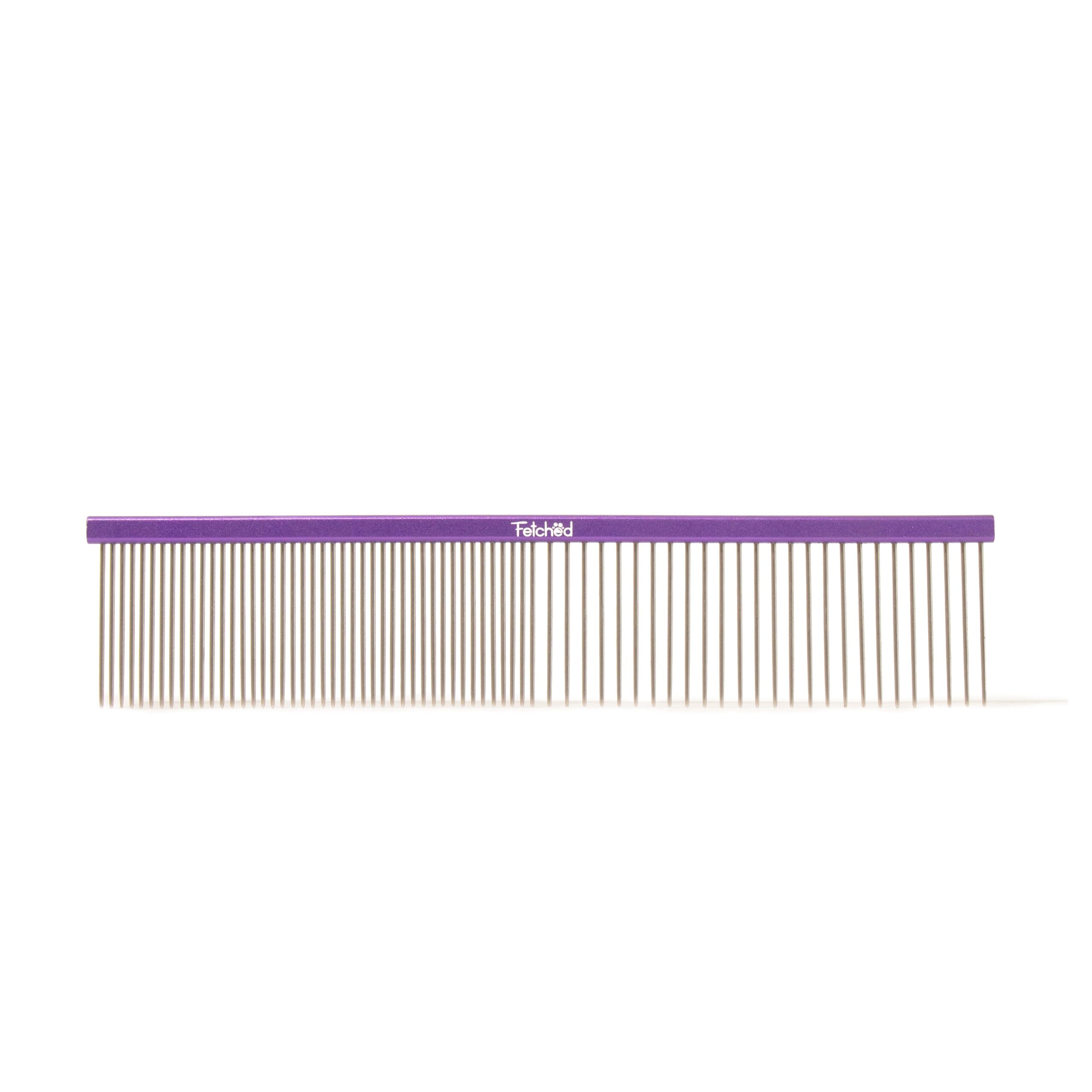 Purple Metal Dog Comb